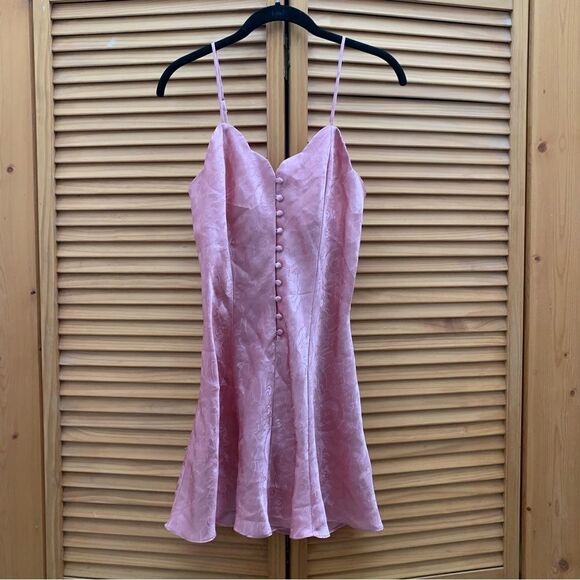 Vintage Victoria Secret Gold Label Mini Slip Dress Small - Picture 1 of 6